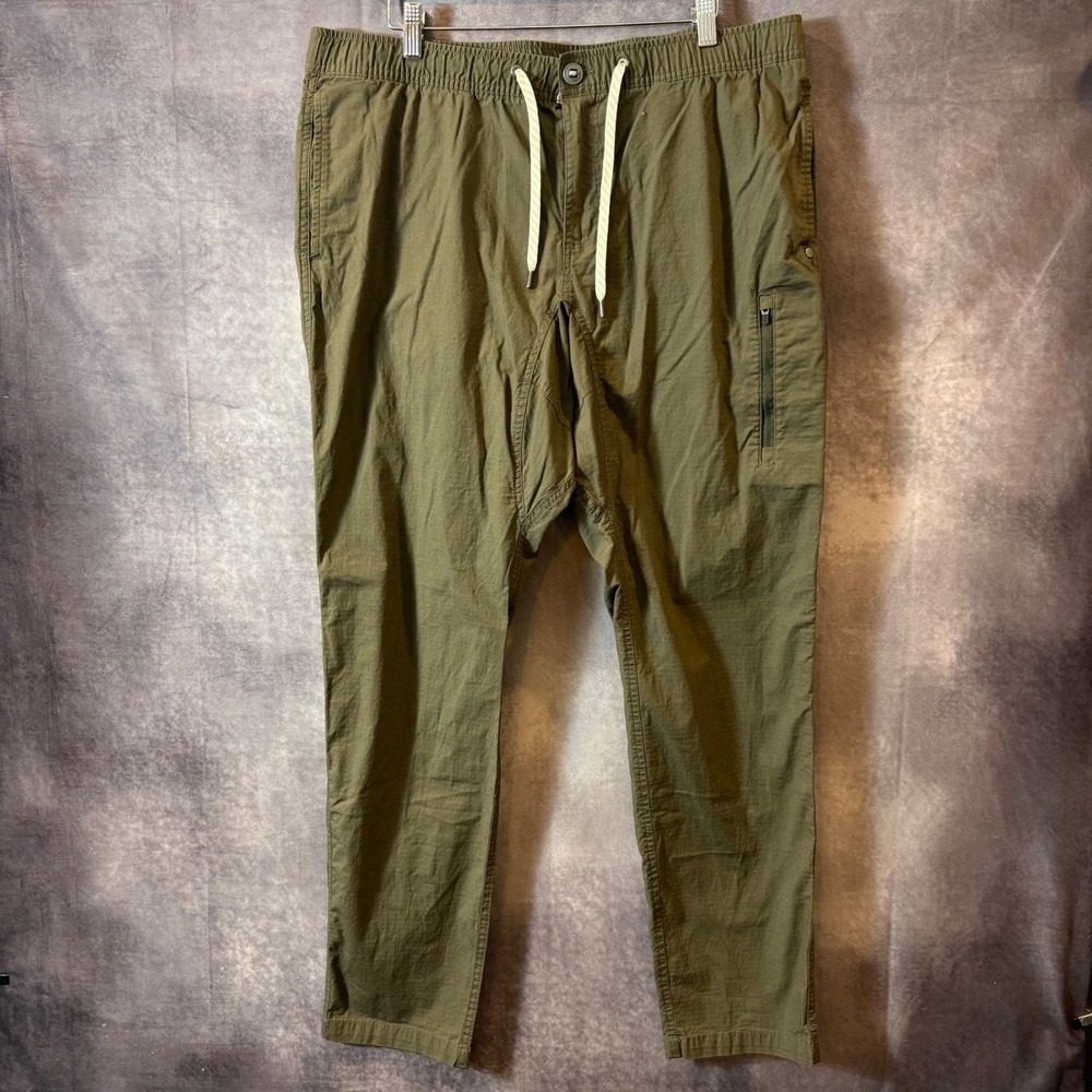 Vuori Ripstop Climber Pants Army Green XXL V412 Mens Joggers Hiking